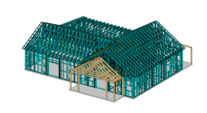 Single Storey residential building using cold formed steel