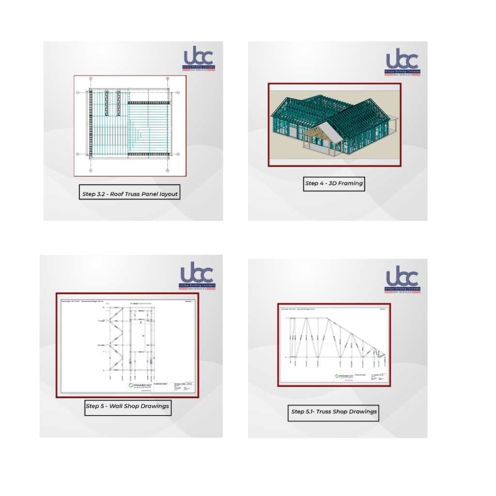 Detailing services using frameCAD software in California