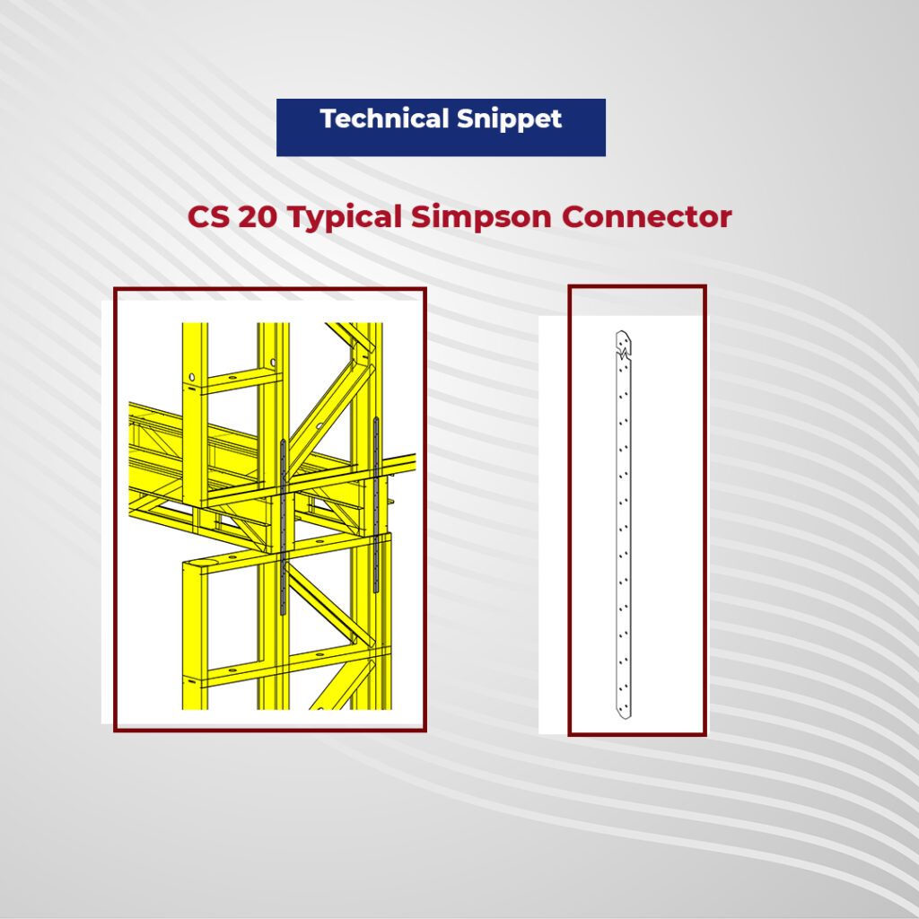 Simpson connector using cold formed steel in Utah, USA